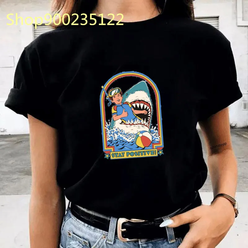 Vintage T-shirt Women Printed Expand your mind Tee Tops Fashion Casual Women Clothes Summer Streetwaer Black T-shirts Female