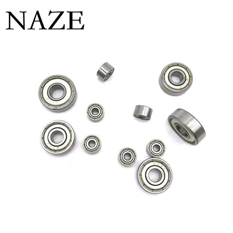 NAZE 10PCS Micro Deep Groove Ball Bearing 603ZZ 604ZZ 605ZZ 606ZZ 607ZZ 608ZZ 609ZZ