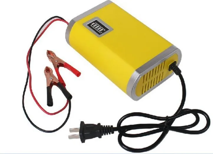 Free Shipping 12V car battery charger 12v 6A fully-automatic car charger, portable size NEW