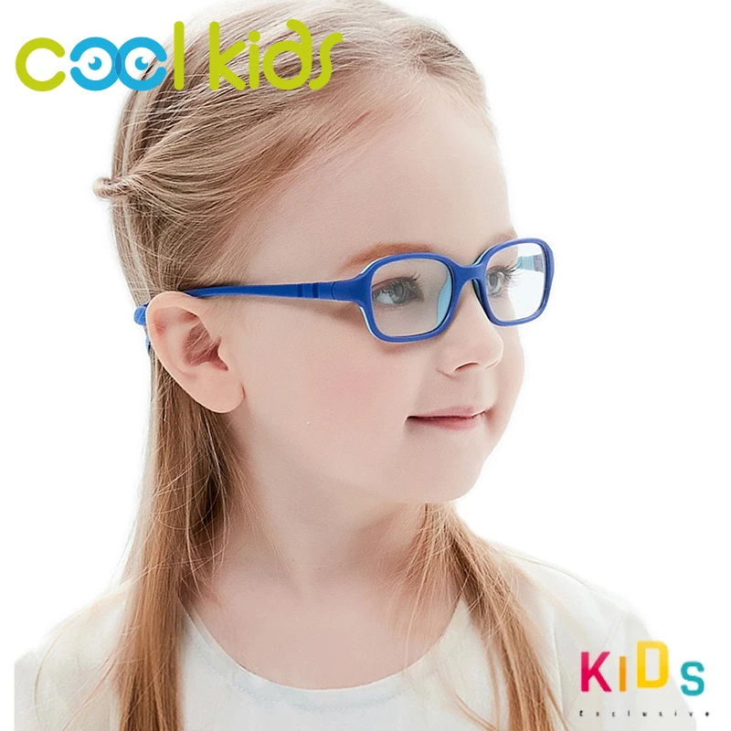 COOL KIDS Flexible TR90 Optical Glasses Frame for Children Safety Eyeglasses Frame for Boys And Girls (Aged 2-5)