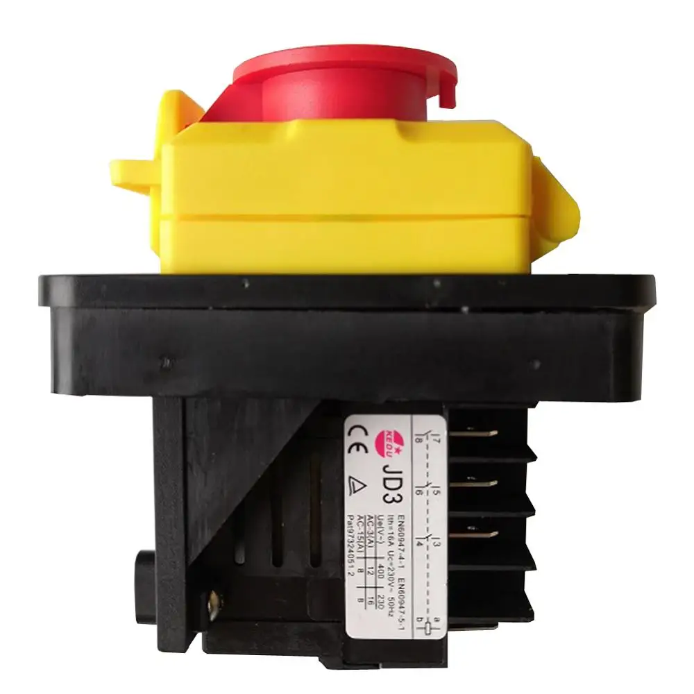 مفتاح كهرمغنطيسي KJD11 ، مفتاح مرحل JD3 ، إيقاف تشغيل ، إيقاف طوارئ ، مفاتيح زر ضغط للمعدات الصناعية ، من من نوع V ، من نوع V ، 16 A ، 12A #2
