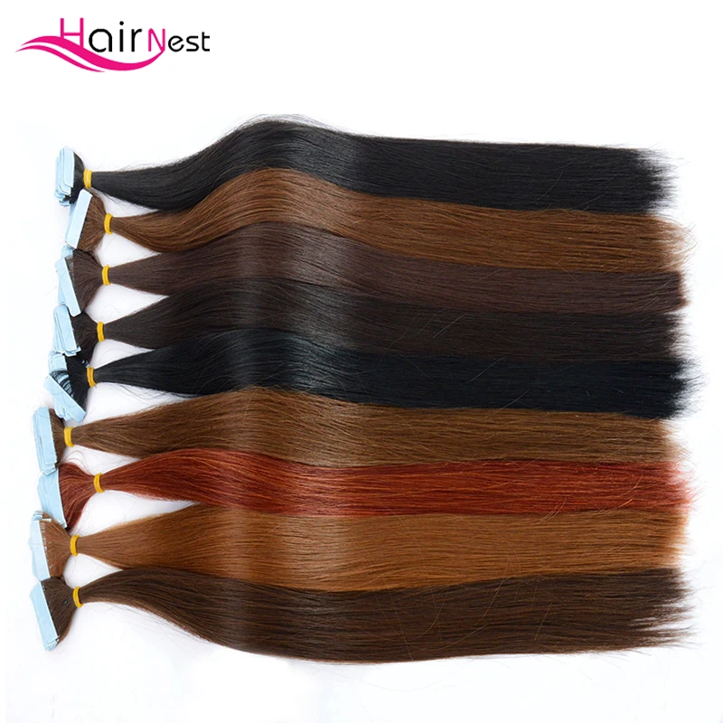 

Hair Nest Tape Adhesive Bonding Hair Extensions Waterproof Tape For Hair Lace/Toupee Silky Straight Synthetic Hair More Colors