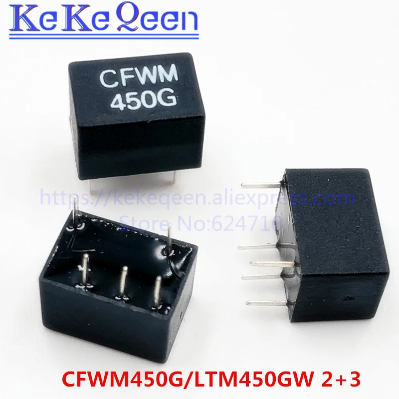 5PCS-10PCS LTM450GW WM450G LTM CF CFWM450G 450GW 450G 450 LTM450G 2+3 5Pin DIP-5 455KHz NEW Original