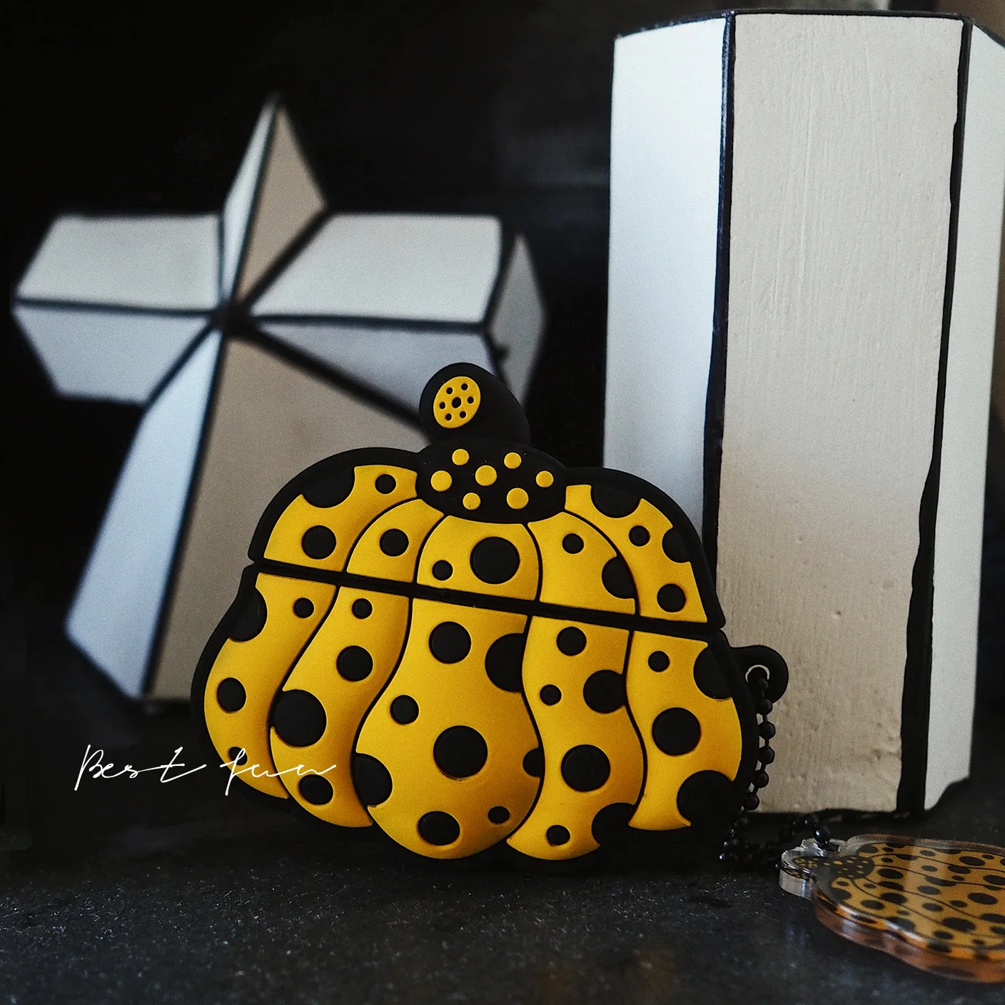 Yayoi Kusama-Apple Airpods Pro 123用ケース,3Dシリコン保護ケース