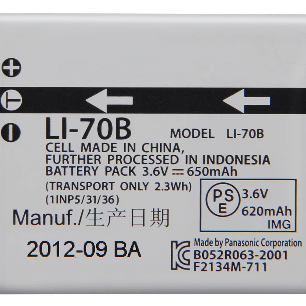 Original Replacement Camera Battery LI-70B For Olympus VG110 VG120 VG130 VG140 VG145 FE-4040 D-705 D710 VG-110 VG140 650mAh