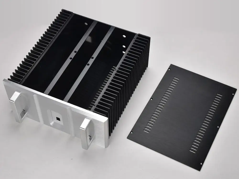 Hot new products  WEILIANG new aluminum alloy power amplifier chassis with heat dissipation on both sides