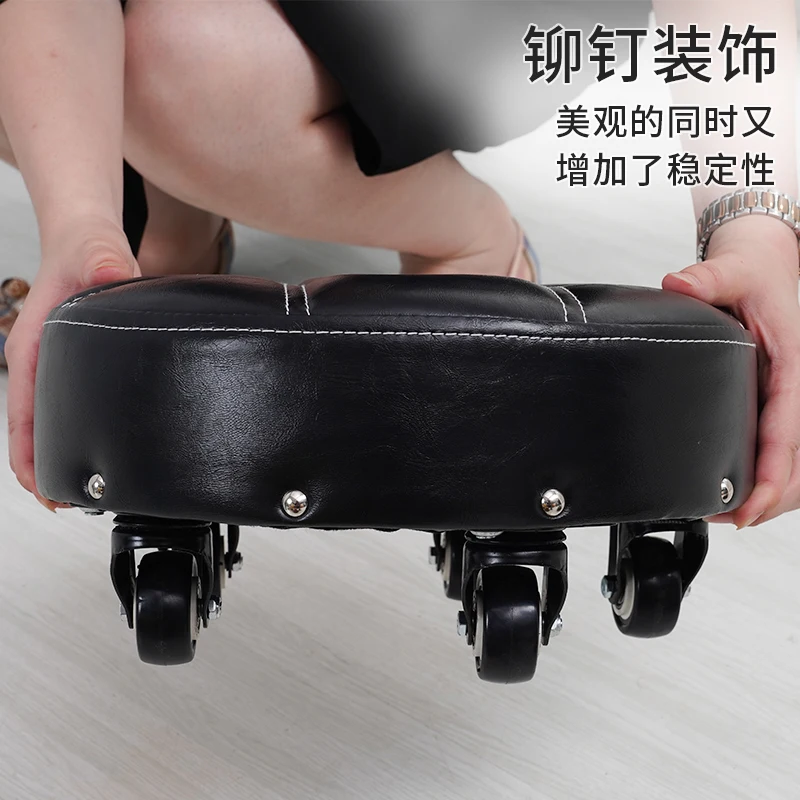 Pedicure Chairs for Children, Pulley Stool, Low Stool, Small Chair, Round Bench, Living Room, Barber, Salon Furniture, Beauty