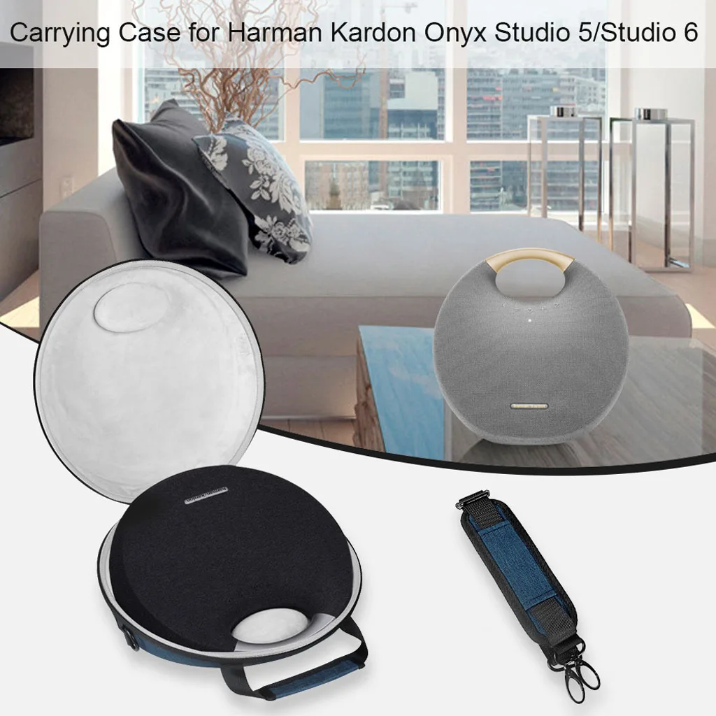 Storage Bags Compatible with Harman Kardon ONYX 5/6 Speaker Travelling Carrying Bag Speaker Protable Cases Zipper Design