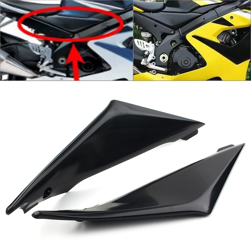 GSXR1000 1pair Motorbikes Gas Tank Side Cover Panel Fairing For Suzuki GSXR 1000 2005 2006 / 05 06 ABS Black Accessories