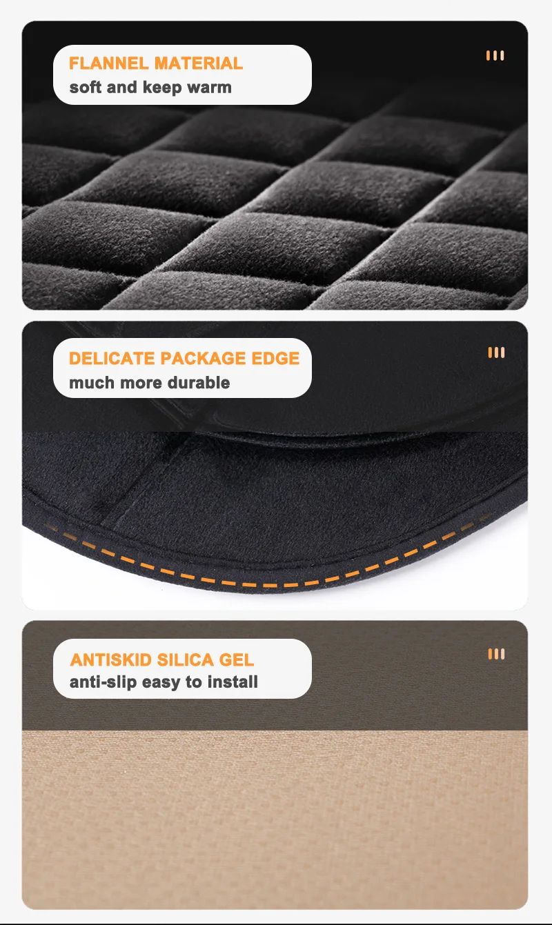 12V Beheizte Auto Sitzkissen Tuch/Flanell Auto Sitz Heizung Winter Wärmer Sitz Heizung Auto Zubehör Heizung Pads set Universal sitzheizung auto – Detail 13