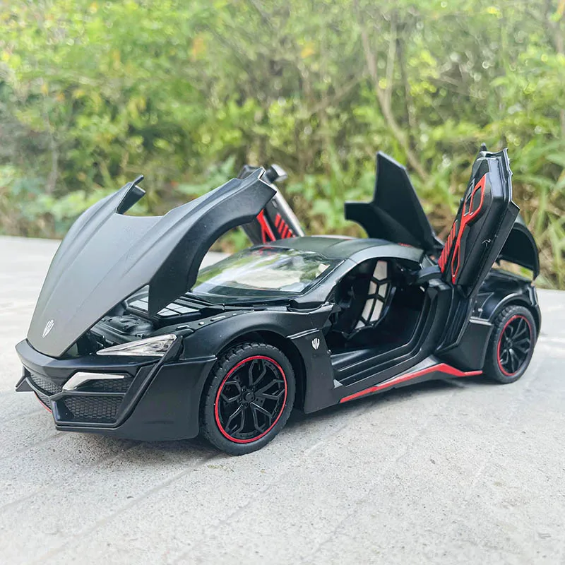 Che Zhi Lykan Hypersport Fast and Furious 7 1:24 Series simulation alloy car model crafts decoration collection toy gift