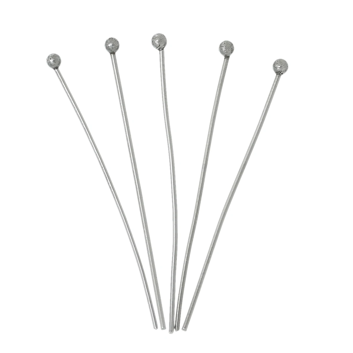 

DoreenBeads Stainless Steel Ball Head Pins dull silver color 3.4cm(1 3/8") long, 0.6mm ( gauge), 200 PCs