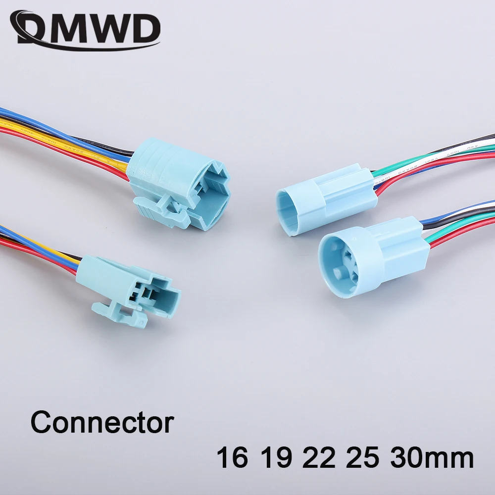 1PC 16mm 19mm 22mm 25mm 30mm Cable Socket for Classic Metal Push Button Switches 2-6 wires Stable Lamp Light Button Connector