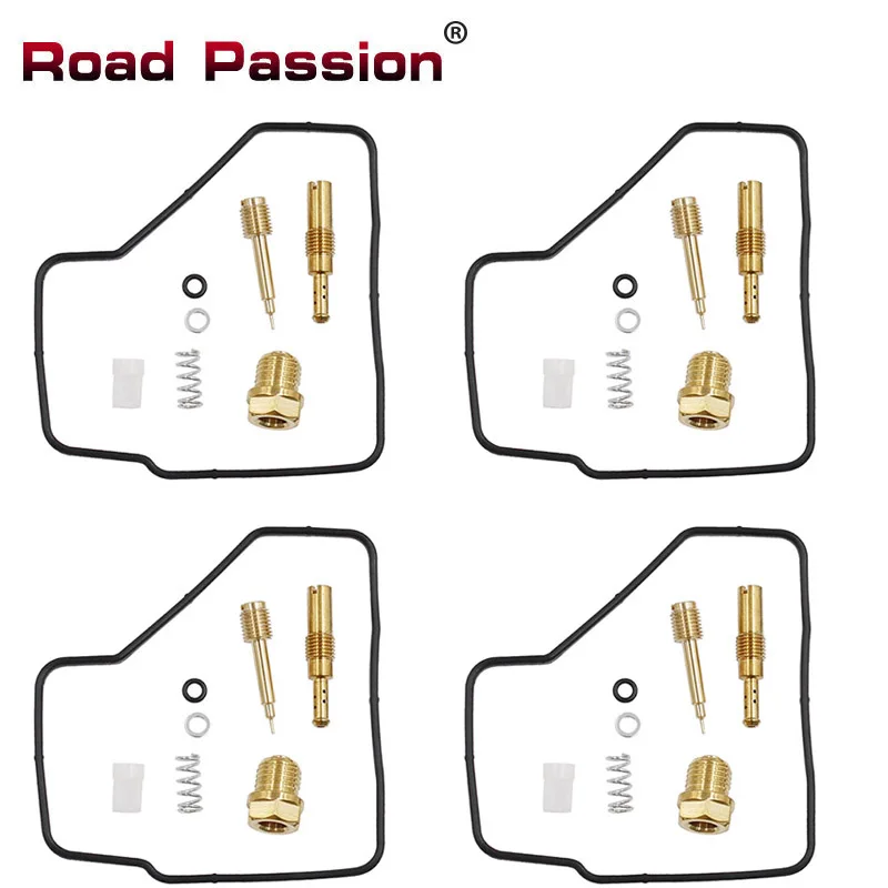 4sets Road Passion Motocycle Parts Carburetor Rebuild Repair Kit for Honda Interceptor 500 VF500F 1985-1986 V30 Magna VF500C