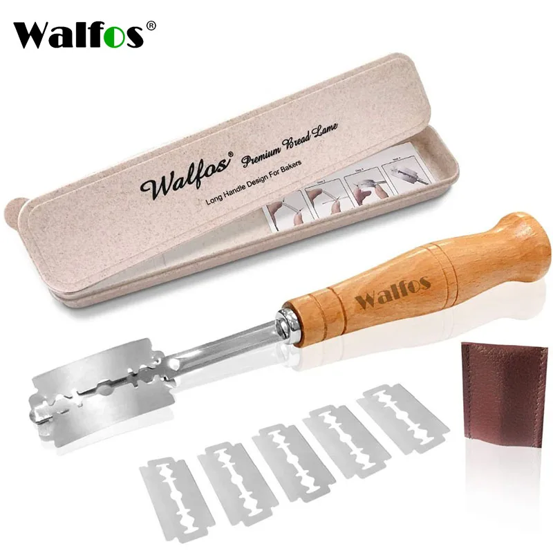 WALFOS Bread Lame New European Bread Arc Curved Bread Knife Western-Style Baguette Cutting French Toas Cutter Tools