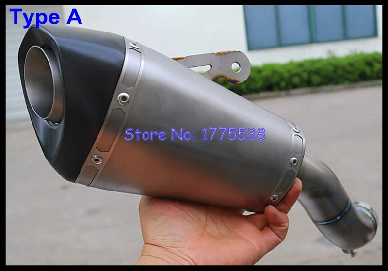 Titanium Alloy Z900 12-21Marmitta Moto Link Pipe Motorcycle Slip-on Exhaust Muffler Escape Z900 Motorbike Muffler Exhaust Baffle