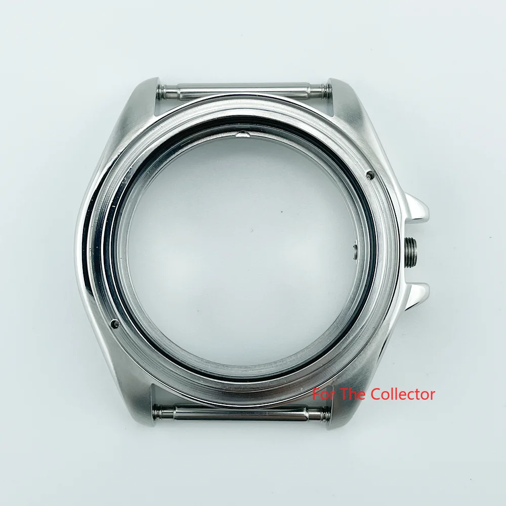 HQ 42mm SKX007/SRPD 300M Waterproof Watch Case Mod Parts Case Back 316L Stainless Steel Crown at 3 Drilled lugs