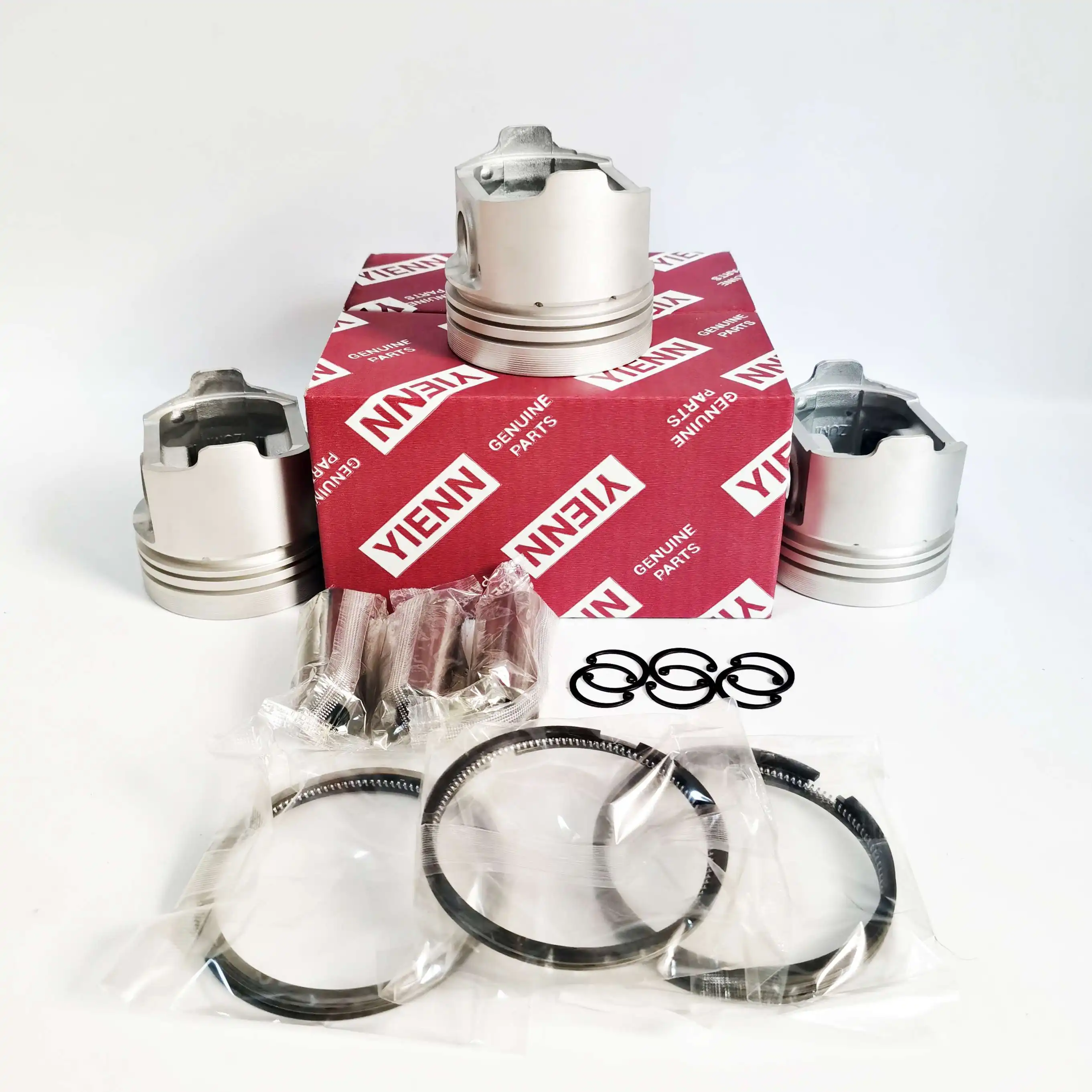 FOR Komatsu 3D67E 3D67E-2 Piston Kit With Ring Set Fit PC18MR-2 PC17R-5 PC20R-5 PC16R-3 PC14R-3 Excavators Engine Spare Parts