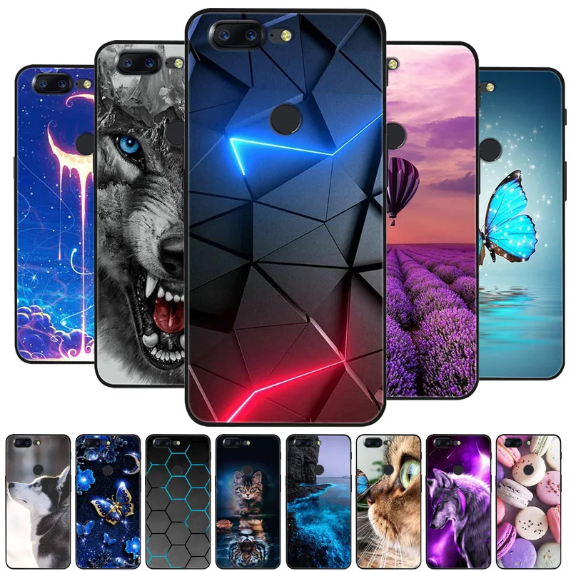 

For Oneplus 5T Case Silicone Soft TPU Phone Cover for One Plus 5T Case Bumper for Oneplus 5 T 5T Capa Flower Animals Coques