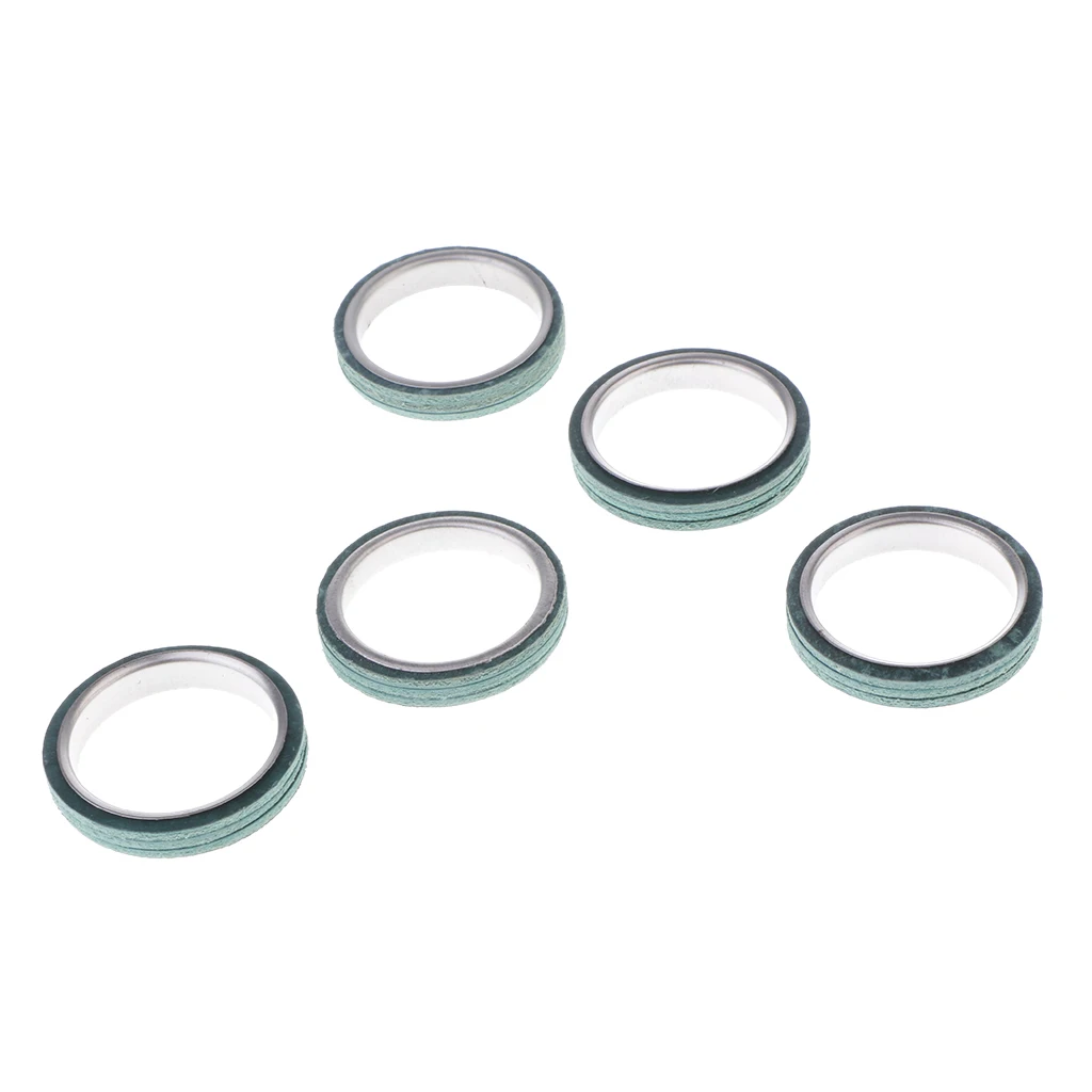 5Pcs Muffler Exhaust Pipe Seal Gasket Ring for Chinese Moped Scooter GY6 125cc 150cc