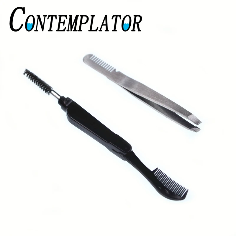 CONTEMPLATOR 2optional Fly Tying Tools Dubbing Brush&Foldable Comb or Stainless Hair Comb&Forcep Teasing Fiber Feather Dub Tool