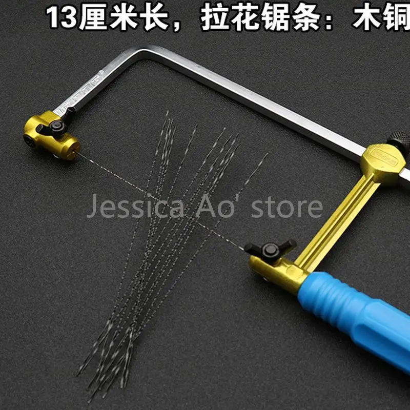 400# 500#  Hand Tool U-shaped Saw Bow Metal Cutting Jewelry Saws Mini Wire Saw Blade Hack Saw Woodworking Carving Jig Saw