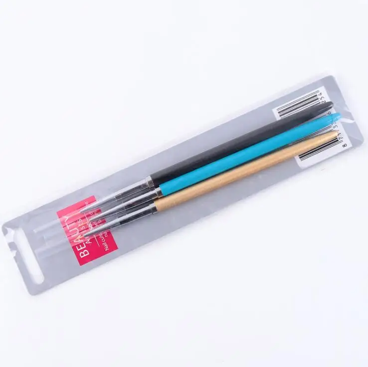 50 sets   Nail Paint pen Nail Art Brushes With metal  Handle nail art tool nail decoration tool