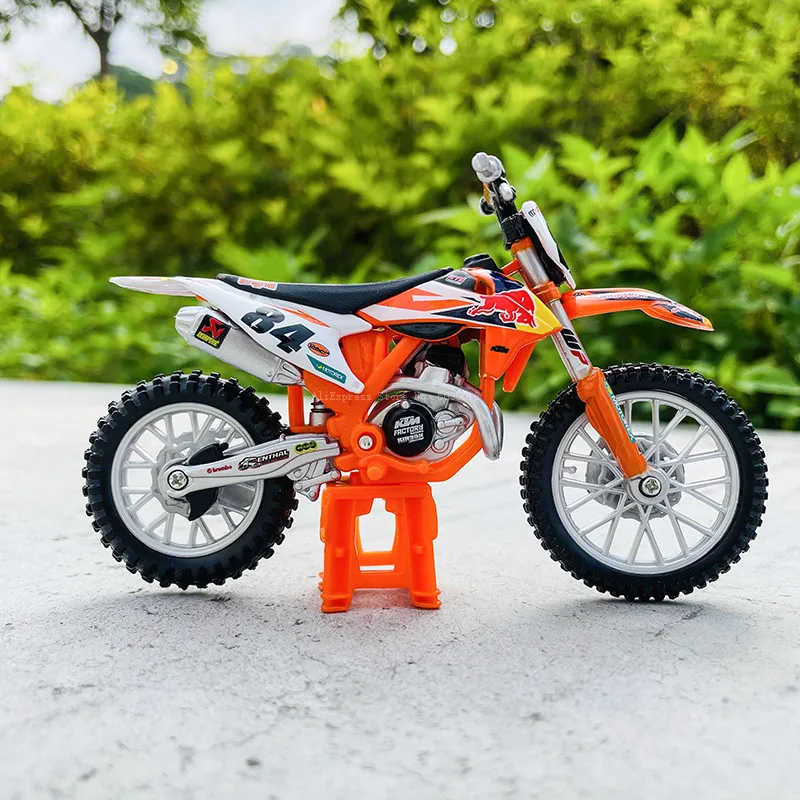 Bburago 1:18 2018 KTM-450 SX-F Factory Edition Static Die Cast Vehicles Collectible Motorcycle Model Toys