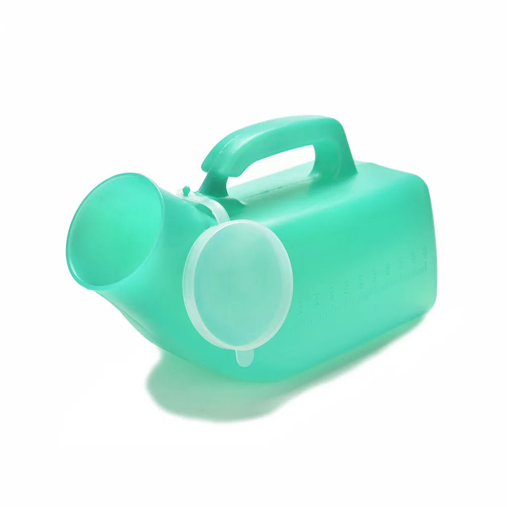 Portable Washable Unisex Mobile Toilet Car Travel Camp Urine Pee Handle Urinary Bottle Urinal Storage 1200ml