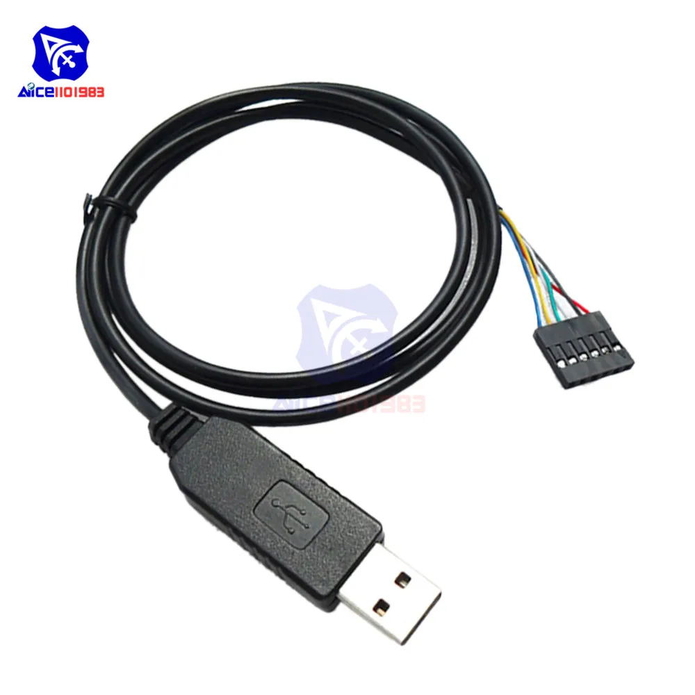 diymore FTDI FT232RL(6Pin)/PL2303HXD(6Pin)/PL2302TA(4Pin) USB to TTL UART Serial RS232 Adapter Download Cable for Arduino