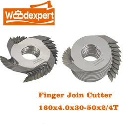 Finger Joint Shaper Cutter Carbide TCT for Wood Splicing/Finger Shaper/Tenon Machine 160mmx4.0mm Cutting Deepth 12mm,5PCS