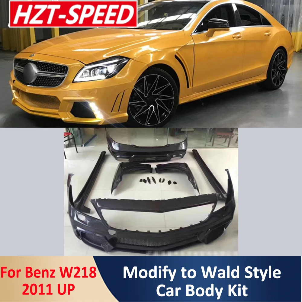 

W218 Modify WD Style Car Body Kit Resin Unpainted Front Rear Bumper Side Skirts Fenders Protector For W218 CLS300 CLS350 2011 Up