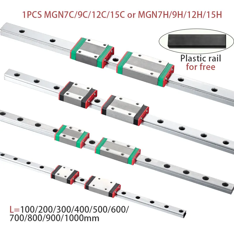 MGN9C MGN9H MGN12C MGN12H 250mm 300mm 330mm 470mm bearing linear guide carriage CNC 3D Printer for VZbot Tronxy X5SA Snake OIL