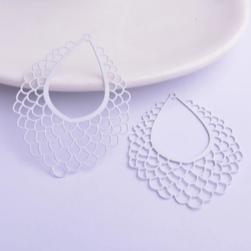 30 Stück AB5513 35*45mm Filigrane Geometrie-Anhänger Metallquasten Anhänger DIY Schmuck Ohrring Herstellung – Detail 5
