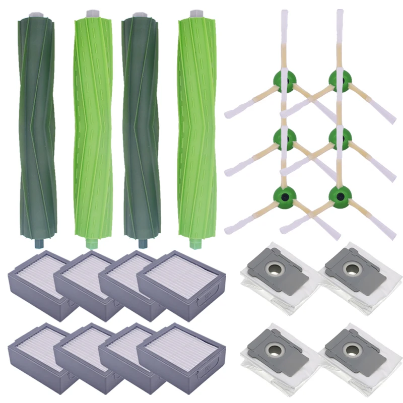 Esfregão do filtro Hepa para Irobot Roomba, Pano para I3, I3 +, I4, I6, I6 +, I7, I7 +, I8 +, E5, E6, E7 robô vácuo escova lateral principal, j7