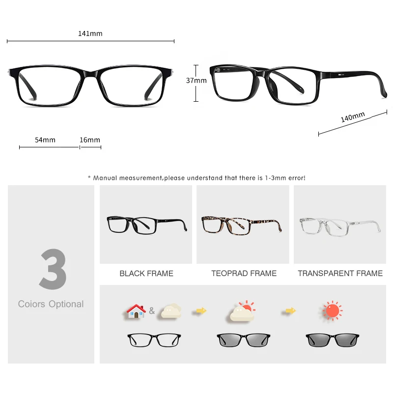LM 2024 Blue Ray Computer Photochromic Glasses Men Women Screen Radiation Eyewear Office Gaming Blue Light Goggle UV Blocking
