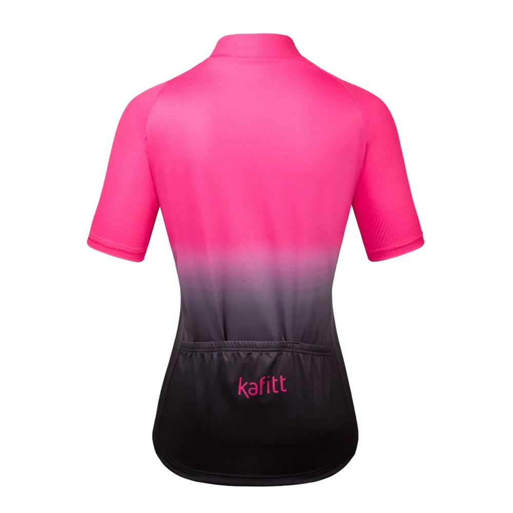 2021 Kafitt  Pink Go Pro Team Cycling Jersey Women Fashion MTB Bike Shirt Maillot Ciclismo Quick Dry Bicycle Clothing Short Sets