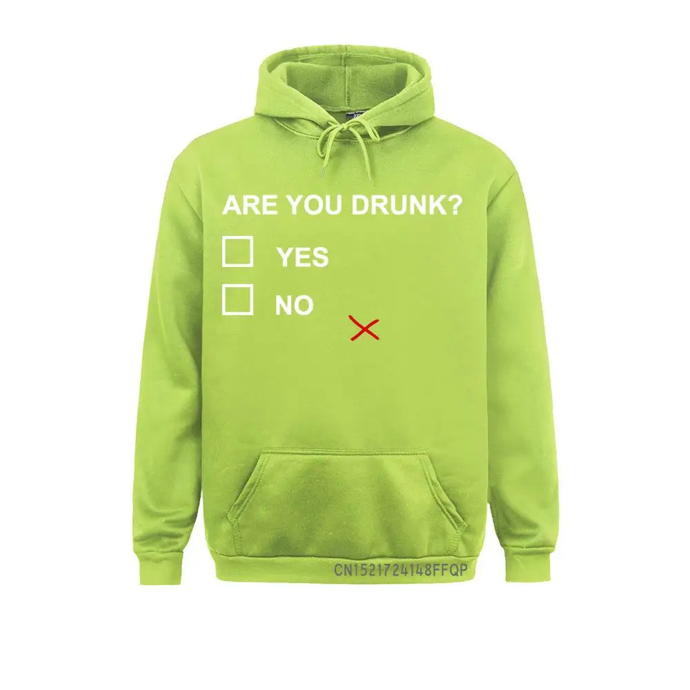 Drink Funny Are You Drunk Yes No Letters Print Men Sweatshirt Joke Winter Casual Harajuku Hoodie EU Size