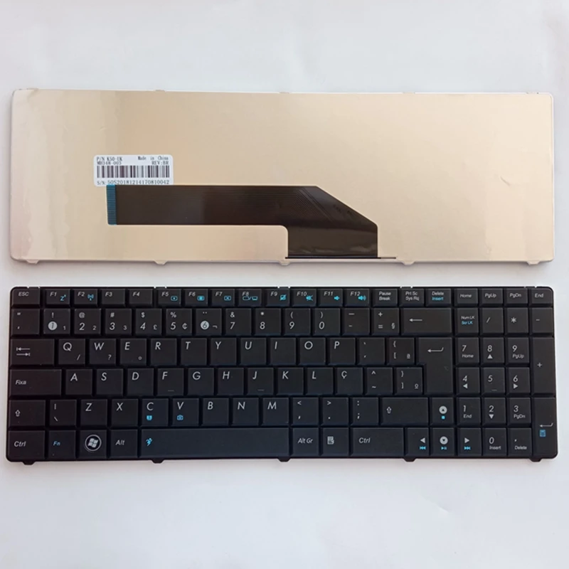 BR Keyboard For Asus K50 K51 K50AB K50AD K50AF K50C K50IN K50IJ K50IN Laptop