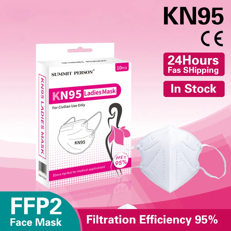 

FFP2 Women KN95 Mask Protective Dust Face Mask FFP2 KN95 Masks reusable Respirator Flu Pm2.5 Month Filter Mask