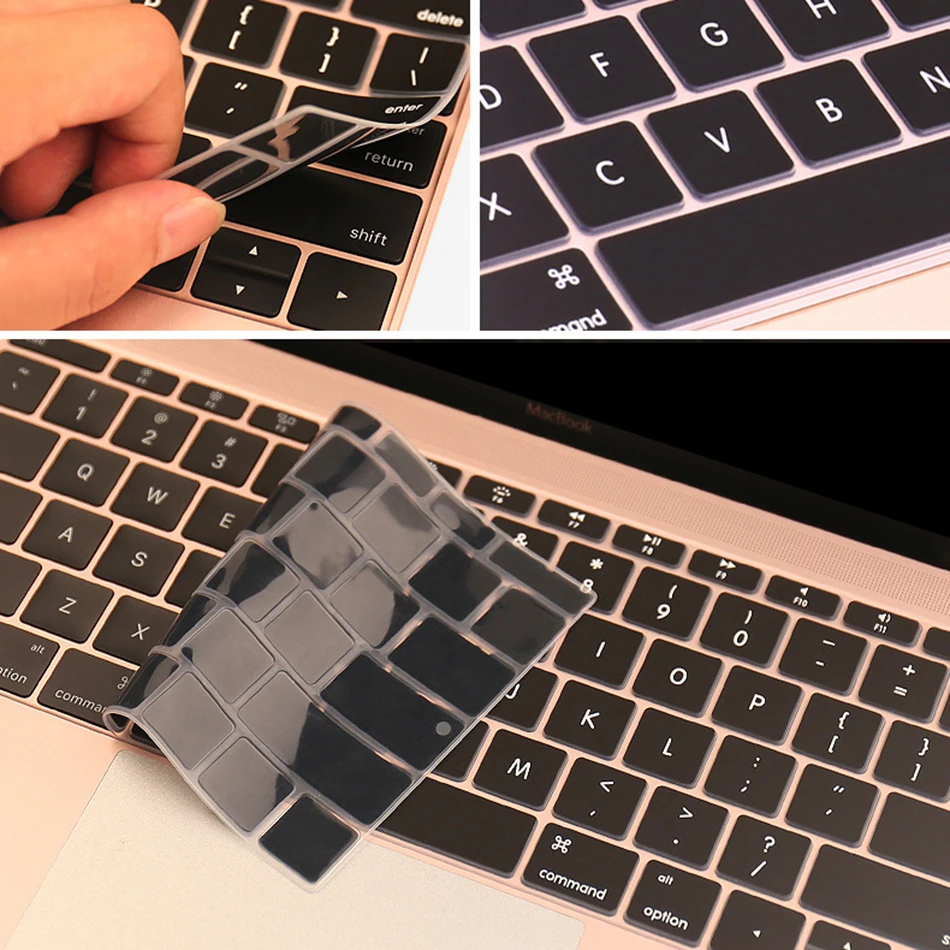 Para o ar 13 eua inglês teclado pele para macbook ar m1 13 2020 a2337 a2179 teclado capa silicone protetor de filme da pele à prova dwaterproof água