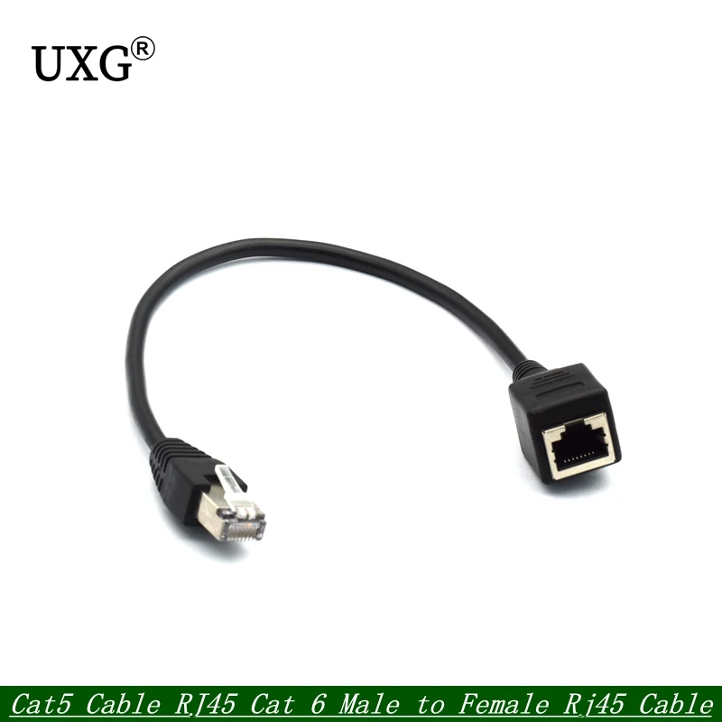 Cat5 Cat6 Ethernet Extension Cable RJ45 Cat 6 Male To Female Rj45 Ethernet Lan Network Cable For PC Laptop 0.3m 0.6m 1.0m Cable