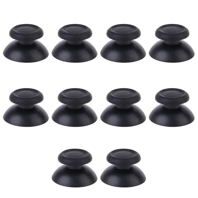 P82F 10pcs Analog Replacement Controller  Thumbsticks Thumb Stick for Sony PS4 Black