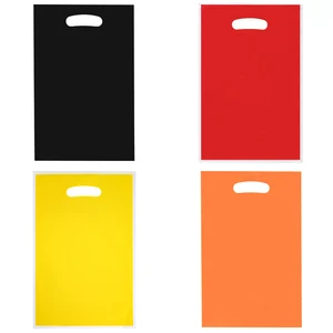 10 adet/grup Bebek Duş Süslemeleri bir Çanta-of-Hediyeler-Doğum Günü, Çocuk İyilik, Pembe, Sarı, Kırmızı, Siyah, Sarı, turuncu, Parti, Düz Renk çöp torbaları Partinin en iyi 10 satışı-pembe ve turuncu - №7