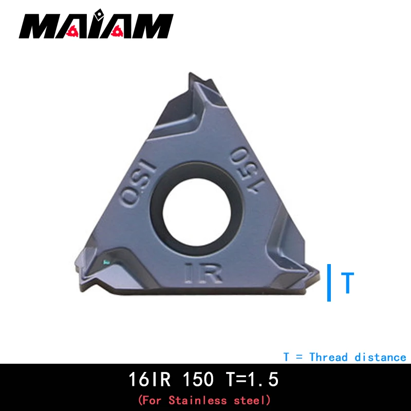 Inserções rosqueadas de alta qualidade 16IR iso 150 200 250 300 ferramenta de torneamento cnc inserção de rosca interna para aço inoxidável