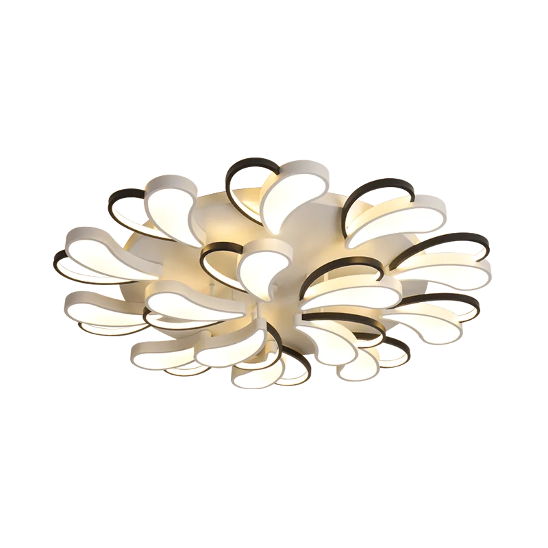 remote control Modern Led Chandelier sunflower round light For Bedroom Dining Room Home Deco Acrylic Ceiling Chandelier Fixtures