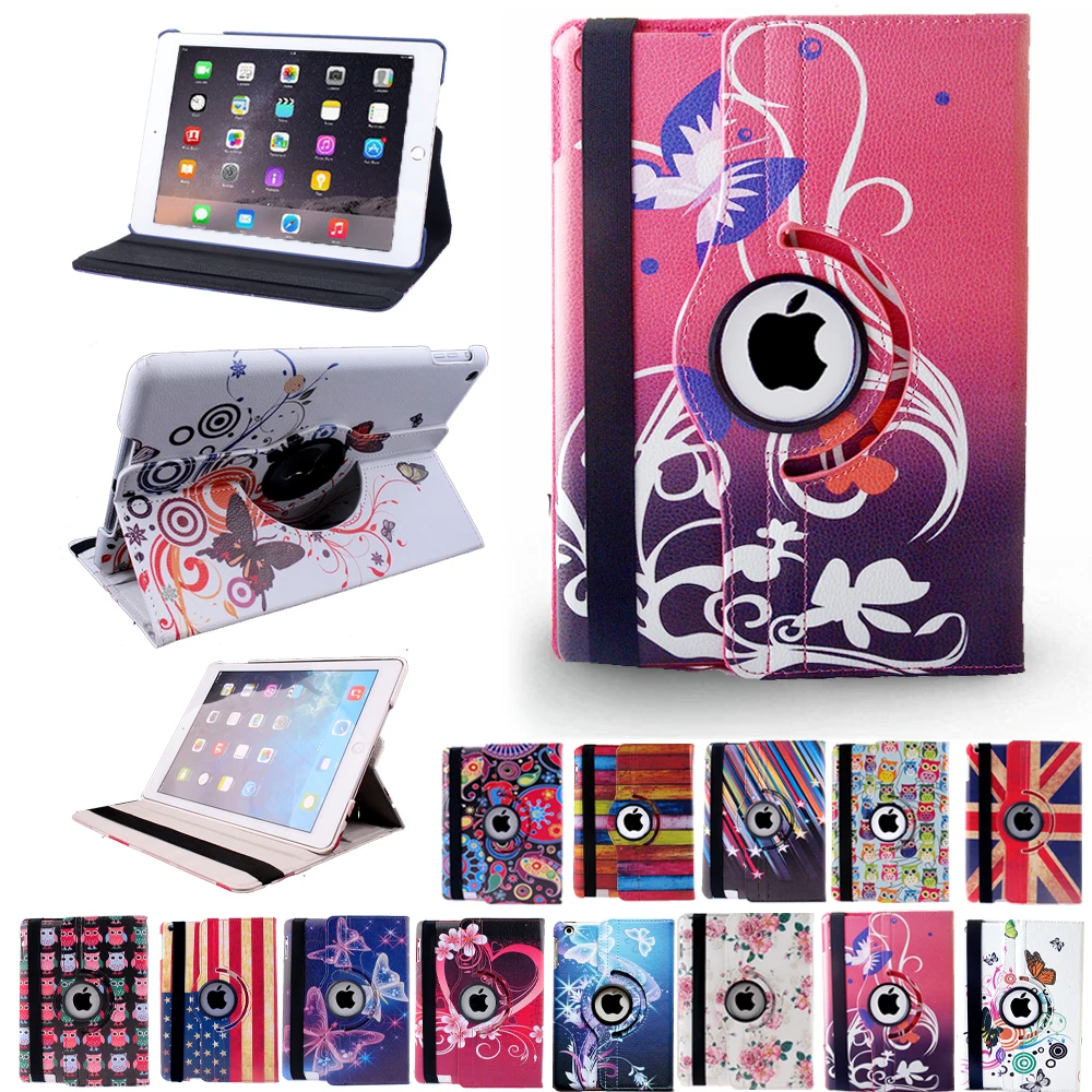 

Apple iPad 2/3/4 Tablet PC Case 360-degree rotatable Smart Funda Pu leather smart case, suitable for Apple iPad 2/3/4 9.7 inches