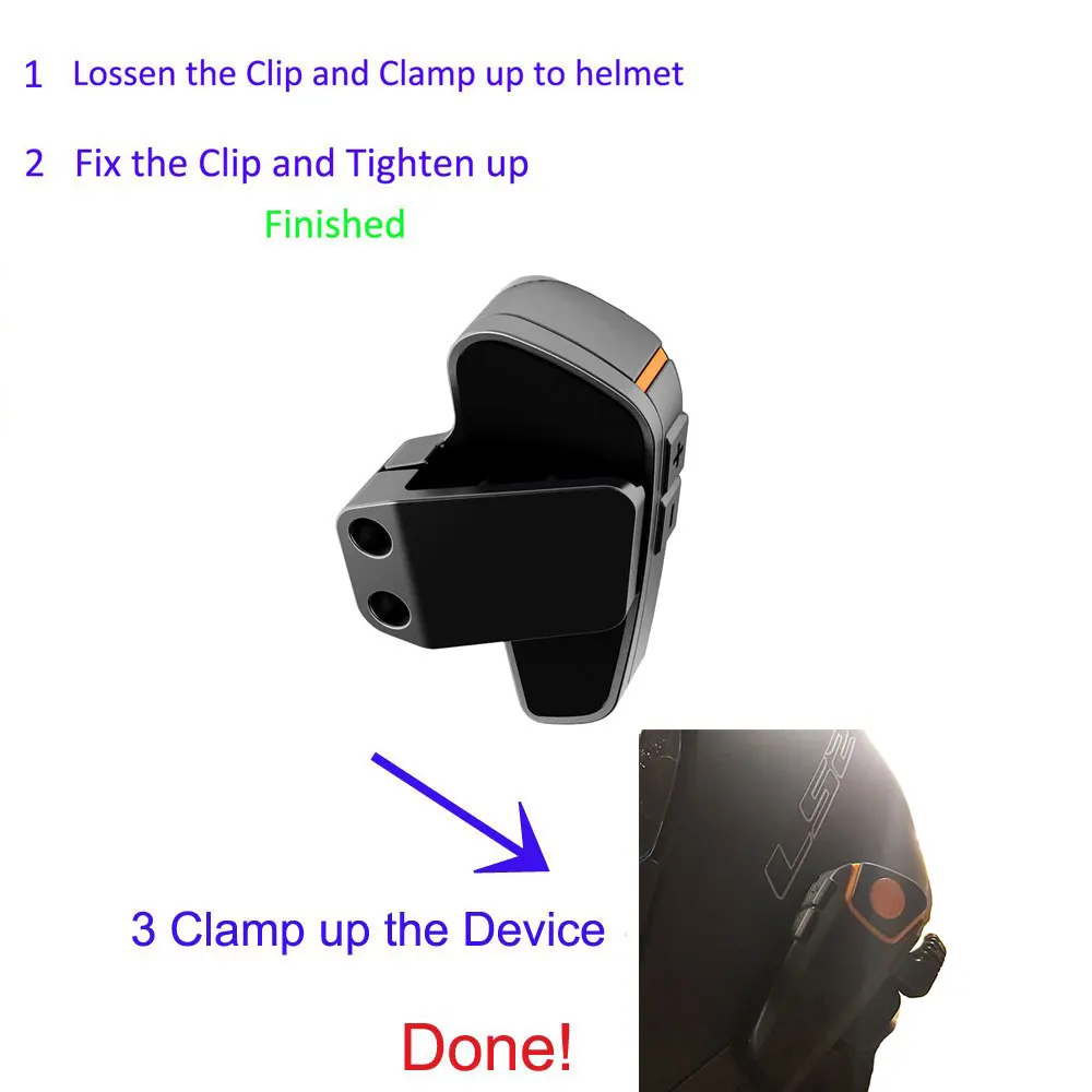 2023 Version BT-S2 1000m 30M IPX7 Waterproof Moto Helmet Bluetooth Wireless Headset Motorcycle Bluetooth Helmt Intercom