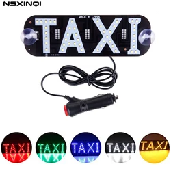 LED Taxi Display Signal Indicator Lights 12V LED Cab Top Sign Windshield Lamp with cigarette lighter