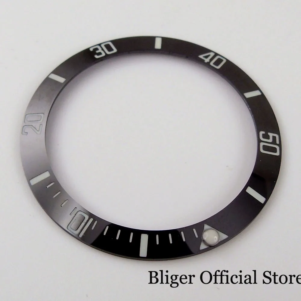 Slope Luminous Marks 38mm Ceramic Watch Bezel Ring Insert for 40mm Watch